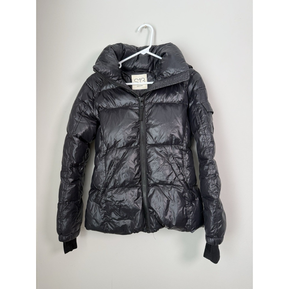 S13 New York Kylie Jacket‎  Black Duck Down Winter Puffer Jacket Size S
